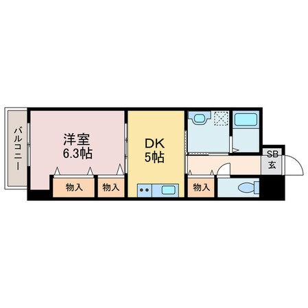 ライフコート千舟の物件間取画像